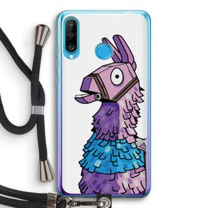 Lama: Huawei P30 Lite Transparant Hoesje met koord