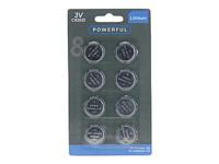 Powerful Knoopcel batterij lithium cr2032 pak 8st