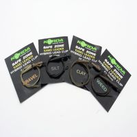 Korda Kamo Leaders 40lb, Hybrid Lead Clip 1m Weedy Green - thumbnail