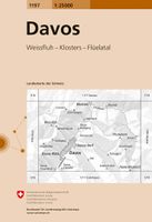 Wandelkaart - Topografische kaart 1197 Davos | Swisstopo - thumbnail