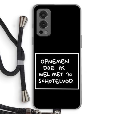 Schotelvod: OnePlus Nord 2 5G Transparant Hoesje met koord