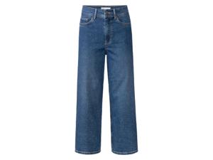 esmara Dames jeans, wijde pijpen, met hoog katoengehalte (38, Blauw)