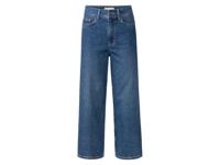 esmara Dames jeans, wijde pijpen, met hoog katoengehalte (38, Blauw) - thumbnail