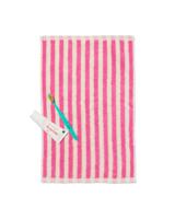 HEMA Gastendoek 33x50cm Zware Kwaliteit Streep Roze (roze)