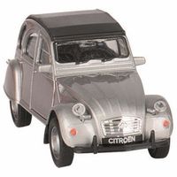 Speelgoed Citroen 2CV zilver dicht 1:36   -