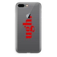 Ugh: iPhone 8 Plus Transparant Hoesje Ugh: iPhone 8 Plus Transparant Hoesje