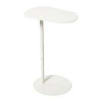 Bijzettafel Mica ovaal - wit - 53x35x25 cm