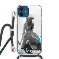 I will not feel a thing: iPhone 12 mini Transparant Hoesje met koord