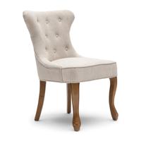 Rivièra Maison Eetkamerstoel 'George' Chenille Jacquard, kleur Glossy Flax