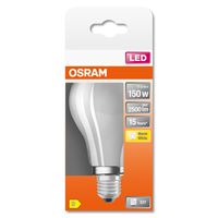 OSRAM 4058075305014 LED-lamp Energielabel D (A - G) E27 Peer 17 W = 150 W Warmwit (Ø x l) 70.0 mm x 118 mm 1 stuk(s) - thumbnail