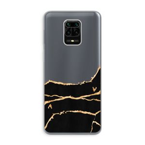 Gouden marmer: Xiaomi Redmi Note 9 Pro Transparant Hoesje