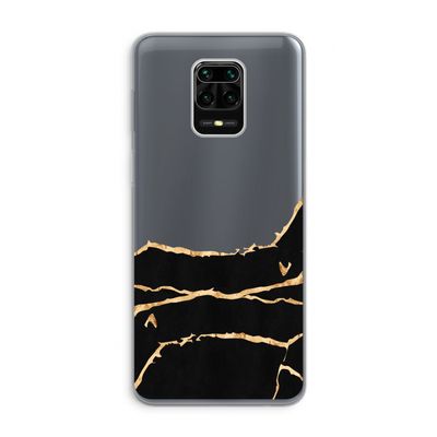 Gouden marmer: Xiaomi Redmi Note 9 Pro Transparant Hoesje