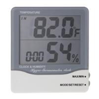 THC-03A Outdoor / Indoor LCD digitale elektronische Thermometer Hygrometer Alarm Clock(Grey)