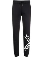 Kenzo pantalon de jogging à logo imprimé - Noir