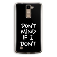 Don't Mind: LG K10 (2016) Transparant Hoesje