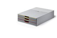 Durable VARICOLOR 3 - 7603 760327 Ladebox Grijs DIN A4, DIN C4, Folio, Letter Aantal lades: 3