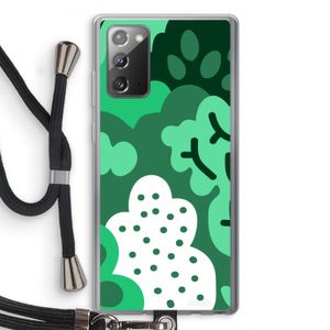 Bushes: Samsung Galaxy Note 20 / Note 20 5G Transparant Hoesje met koord