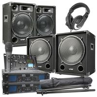 MAX-1215 Complete 2200W 2.2 DJ set met o.a. Bluetooth mixer - thumbnail