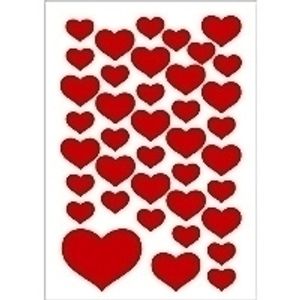 HERMA DECOR stickers small hearts 3 sheets etiket