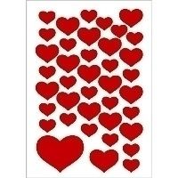 HERMA DECOR stickers small hearts 3 sheets etiket - thumbnail