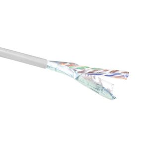 ACT FS6103 CAT6A F/UTP Massieve Installatiekabel | PVC | CPR Euroklasse ECA | 24AWG | Grijs | 305 meter