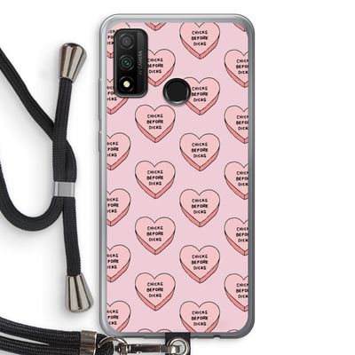 Chicks before dicks: Huawei P Smart (2020) Transparant Hoesje met koord