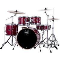Mapex Venus Fusion Crimson Red Sparkle 5-delig drumstel met hardware & Zildjian bekkens