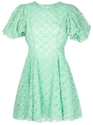 Aje robe courte Context à ornements - Vert