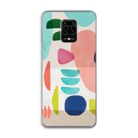Bold Rounded Shapes: Xiaomi Redmi Note 9 Pro Transparant Hoesje