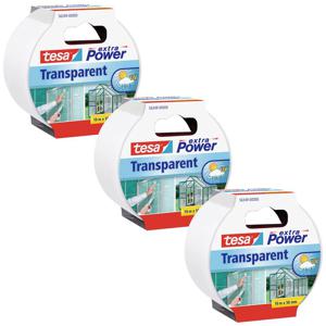 tesa EXTRA POWER 56349-00500-05 Reparatietape Transparant (l x b) 10 m x 50 mm 3 stuk(s)