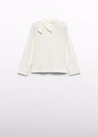 Abel & Lula winter sweater meisjes - wit - coltrui - gebreid