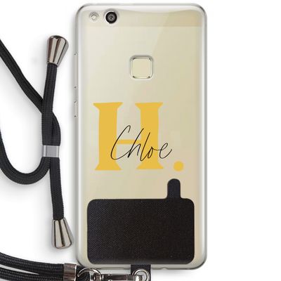 Amber Script: Huawei Ascend P10 Lite Transparant Hoesje met koord