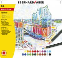 Eberhard Faber ef-516124 kleurpotloden metaaletui a 24 stuks