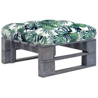 Tuinhocker pallet geïmpregneerd grenenhout grijs Tuinhocker pallet geïmpregneerd grenenhout grijs