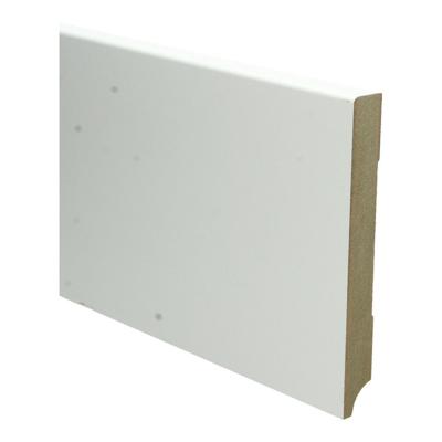 MDF Moderne plint 150x18 voorgelakt RAL9010 - lengte 240cm
