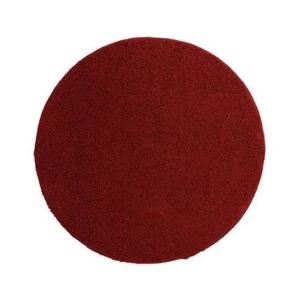 Tapeso Hoogpolig vloerkleed shaggy Trend effen rond - rood - 160 cm