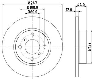 Remschijf 8DD355108211