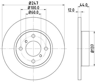Remschijf 8DD355108211
