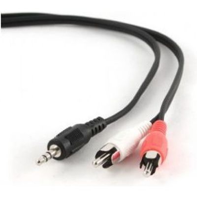 Gembird 1.5m, 3.5mm/2xRCA, M/M 1.5m 3.5mm 2 x RCA Zwart, Rood, Wit audio kabel