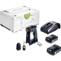 Festool CXS 18 C 3,0-Plus 576883 Accu-schroefboormachine 18 V 3.00 Ah Incl. accu, Incl. lader