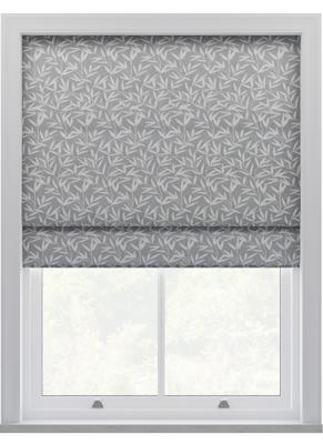 Laura Ashley - Vouwgordijn - Willow Leaf Chenille Steel