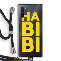 Habibi Majorelle : Samsung Galaxy Note 10 Plus Transparant Hoesje met koord