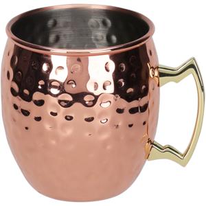 Moscow Mule beker - RVS - koperkleurig - 500 ml - cocktailglazen