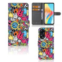 OPPO A98 5G | Wallet Case | met Pasjes | Punk Rock