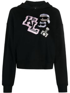 Karl Lagerfeld hoodie Ikonik Varsity - Noir