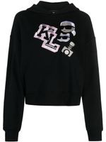 Karl Lagerfeld hoodie Ikonik Varsity - Noir - thumbnail