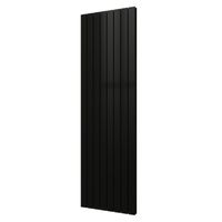 Designradiator Plieger Cavallino Retto Dubbel 1716 Watt Middenaansluiting 200x60,2 cm Antraciet Metallic