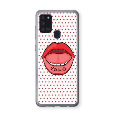 Yolo Denise: Samsung Galaxy A21s Transparant Hoesje
