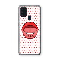 Yolo Denise: Samsung Galaxy A21s Transparant Hoesje