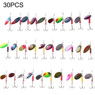 HENGJIA SPB30 30 stuks Sequin stel metalen pailletten valse aas verse zeebaars visaas lengte: 2 5 tot 4cm zakken
